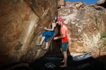 Bouldering in Hueco Tanks on 06/23/2019 with Blue Lizard Climbing and Yoga

Filename: SRM_20190623_1040230.jpg
Aperture: f/8.0
Shutter Speed: 1/250
Body: Canon EOS-1D Mark II
Lens: Canon EF 16-35mm f/2.8 L
