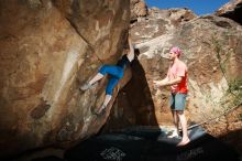 Bouldering in Hueco Tanks on 06/23/2019 with Blue Lizard Climbing and Yoga

Filename: SRM_20190623_1040300.jpg
Aperture: f/8.0
Shutter Speed: 1/250
Body: Canon EOS-1D Mark II
Lens: Canon EF 16-35mm f/2.8 L