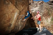 Bouldering in Hueco Tanks on 06/23/2019 with Blue Lizard Climbing and Yoga

Filename: SRM_20190623_1108340.jpg
Aperture: f/8.0
Shutter Speed: 1/250
Body: Canon EOS-1D Mark II
Lens: Canon EF 16-35mm f/2.8 L