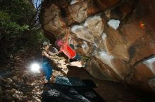 Bouldering in Hueco Tanks on 06/23/2019 with Blue Lizard Climbing and Yoga

Filename: SRM_20190623_1127240.jpg
Aperture: f/8.0
Shutter Speed: 1/250
Body: Canon EOS-1D Mark II
Lens: Canon EF 16-35mm f/2.8 L