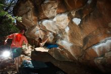 Bouldering in Hueco Tanks on 06/23/2019 with Blue Lizard Climbing and Yoga

Filename: SRM_20190623_1154010.jpg
Aperture: f/8.0
Shutter Speed: 1/250
Body: Canon EOS-1D Mark II
Lens: Canon EF 16-35mm f/2.8 L