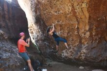 Bouldering in Hueco Tanks on 06/23/2019 with Blue Lizard Climbing and Yoga

Filename: SRM_20190623_1258210.jpg
Aperture: f/4.0
Shutter Speed: 1/100
Body: Canon EOS-1D Mark II
Lens: Canon EF 50mm f/1.8 II