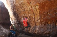 Bouldering in Hueco Tanks on 06/23/2019 with Blue Lizard Climbing and Yoga

Filename: SRM_20190623_1307470.jpg
Aperture: f/4.0
Shutter Speed: 1/60
Body: Canon EOS-1D Mark II
Lens: Canon EF 50mm f/1.8 II