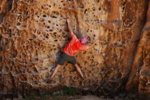 Bouldering in Hueco Tanks on 06/23/2019 with Blue Lizard Climbing and Yoga

Filename: SRM_20190623_1311570.jpg
Aperture: f/4.0
Shutter Speed: 1/160
Body: Canon EOS-1D Mark II
Lens: Canon EF 50mm f/1.8 II