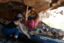 Bouldering in Hueco Tanks on 06/23/2019 with Blue Lizard Climbing and Yoga

Filename: SRM_20190623_1457340.jpg
Aperture: f/4.0
Shutter Speed: 1/500
Body: Canon EOS-1D Mark II
Lens: Canon EF 50mm f/1.8 II