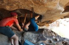 Bouldering in Hueco Tanks on 06/23/2019 with Blue Lizard Climbing and Yoga

Filename: SRM_20190623_1512070.jpg
Aperture: f/4.0
Shutter Speed: 1/320
Body: Canon EOS-1D Mark II
Lens: Canon EF 50mm f/1.8 II