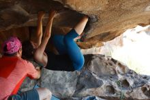 Bouldering in Hueco Tanks on 06/23/2019 with Blue Lizard Climbing and Yoga

Filename: SRM_20190623_1515041.jpg
Aperture: f/4.0
Shutter Speed: 1/320
Body: Canon EOS-1D Mark II
Lens: Canon EF 50mm f/1.8 II
