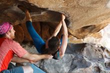 Bouldering in Hueco Tanks on 06/23/2019 with Blue Lizard Climbing and Yoga

Filename: SRM_20190623_1515270.jpg
Aperture: f/4.0
Shutter Speed: 1/200
Body: Canon EOS-1D Mark II
Lens: Canon EF 50mm f/1.8 II