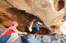 Bouldering in Hueco Tanks on 06/23/2019 with Blue Lizard Climbing and Yoga

Filename: SRM_20190623_1521100.jpg
Aperture: f/5.0
Shutter Speed: 1/125
Body: Canon EOS-1D Mark II
Lens: Canon EF 16-35mm f/2.8 L