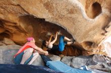 Bouldering in Hueco Tanks on 06/23/2019 with Blue Lizard Climbing and Yoga

Filename: SRM_20190623_1525050.jpg
Aperture: f/5.0
Shutter Speed: 1/160
Body: Canon EOS-1D Mark II
Lens: Canon EF 16-35mm f/2.8 L