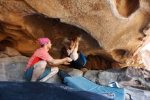Bouldering in Hueco Tanks on 06/23/2019 with Blue Lizard Climbing and Yoga

Filename: SRM_20190623_1525300.jpg
Aperture: f/5.0
Shutter Speed: 1/200
Body: Canon EOS-1D Mark II
Lens: Canon EF 16-35mm f/2.8 L