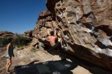 Bouldering in Hueco Tanks on 06/28/2019 with Blue Lizard Climbing and Yoga

Filename: SRM_20190628_0924570.jpg
Aperture: f/5.6
Shutter Speed: 1/500
Body: Canon EOS-1D Mark II
Lens: Canon EF 16-35mm f/2.8 L