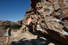 Bouldering in Hueco Tanks on 06/28/2019 with Blue Lizard Climbing and Yoga

Filename: SRM_20190628_0925050.jpg
Aperture: f/5.6
Shutter Speed: 1/400
Body: Canon EOS-1D Mark II
Lens: Canon EF 16-35mm f/2.8 L