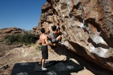 Bouldering in Hueco Tanks on 06/28/2019 with Blue Lizard Climbing and Yoga

Filename: SRM_20190628_0928180.jpg
Aperture: f/5.6
Shutter Speed: 1/400
Body: Canon EOS-1D Mark II
Lens: Canon EF 16-35mm f/2.8 L