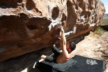 Bouldering in Hueco Tanks on 06/28/2019 with Blue Lizard Climbing and Yoga

Filename: SRM_20190628_0931370.jpg
Aperture: f/5.6
Shutter Speed: 1/160
Body: Canon EOS-1D Mark II
Lens: Canon EF 16-35mm f/2.8 L