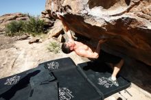 Bouldering in Hueco Tanks on 06/28/2019 with Blue Lizard Climbing and Yoga

Filename: SRM_20190628_0943310.jpg
Aperture: f/5.6
Shutter Speed: 1/500
Body: Canon EOS-1D Mark II
Lens: Canon EF 16-35mm f/2.8 L