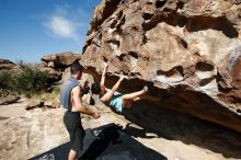 Bouldering in Hueco Tanks on 06/28/2019 with Blue Lizard Climbing and Yoga

Filename: SRM_20190628_0949120.jpg
Aperture: f/5.6
Shutter Speed: 1/640
Body: Canon EOS-1D Mark II
Lens: Canon EF 16-35mm f/2.8 L