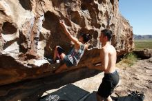 Bouldering in Hueco Tanks on 06/28/2019 with Blue Lizard Climbing and Yoga

Filename: SRM_20190628_1000310.jpg
Aperture: f/6.3
Shutter Speed: 1/320
Body: Canon EOS-1D Mark II
Lens: Canon EF 16-35mm f/2.8 L
