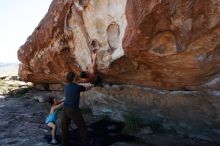 Bouldering in Hueco Tanks on 06/28/2019 with Blue Lizard Climbing and Yoga

Filename: SRM_20190628_1018570.jpg
Aperture: f/5.6
Shutter Speed: 1/500
Body: Canon EOS-1D Mark II
Lens: Canon EF 16-35mm f/2.8 L