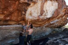 Bouldering in Hueco Tanks on 06/28/2019 with Blue Lizard Climbing and Yoga

Filename: SRM_20190628_1030030.jpg
Aperture: f/5.6
Shutter Speed: 1/400
Body: Canon EOS-1D Mark II
Lens: Canon EF 16-35mm f/2.8 L