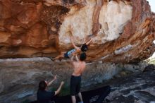 Bouldering in Hueco Tanks on 06/28/2019 with Blue Lizard Climbing and Yoga

Filename: SRM_20190628_1030110.jpg
Aperture: f/5.6
Shutter Speed: 1/400
Body: Canon EOS-1D Mark II
Lens: Canon EF 16-35mm f/2.8 L