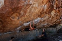 Bouldering in Hueco Tanks on 06/28/2019 with Blue Lizard Climbing and Yoga

Filename: SRM_20190628_1100550.jpg
Aperture: f/5.6
Shutter Speed: 1/640
Body: Canon EOS-1D Mark II
Lens: Canon EF 16-35mm f/2.8 L