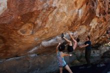 Bouldering in Hueco Tanks on 06/28/2019 with Blue Lizard Climbing and Yoga

Filename: SRM_20190628_1101490.jpg
Aperture: f/5.6
Shutter Speed: 1/640
Body: Canon EOS-1D Mark II
Lens: Canon EF 16-35mm f/2.8 L