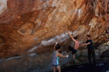 Bouldering in Hueco Tanks on 06/28/2019 with Blue Lizard Climbing and Yoga

Filename: SRM_20190628_1103010.jpg
Aperture: f/5.6
Shutter Speed: 1/640
Body: Canon EOS-1D Mark II
Lens: Canon EF 16-35mm f/2.8 L