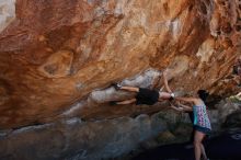 Bouldering in Hueco Tanks on 06/28/2019 with Blue Lizard Climbing and Yoga

Filename: SRM_20190628_1107090.jpg
Aperture: f/5.6
Shutter Speed: 1/640
Body: Canon EOS-1D Mark II
Lens: Canon EF 16-35mm f/2.8 L