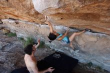 Bouldering in Hueco Tanks on 06/28/2019 with Blue Lizard Climbing and Yoga

Filename: SRM_20190628_1143460.jpg
Aperture: f/5.6
Shutter Speed: 1/250
Body: Canon EOS-1D Mark II
Lens: Canon EF 16-35mm f/2.8 L