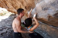 Bouldering in Hueco Tanks on 06/28/2019 with Blue Lizard Climbing and Yoga

Filename: SRM_20190628_1200000.jpg
Aperture: f/5.6
Shutter Speed: 1/400
Body: Canon EOS-1D Mark II
Lens: Canon EF 16-35mm f/2.8 L