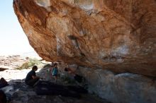 Bouldering in Hueco Tanks on 06/28/2019 with Blue Lizard Climbing and Yoga

Filename: SRM_20190628_1211490.jpg
Aperture: f/8.0
Shutter Speed: 1/400
Body: Canon EOS-1D Mark II
Lens: Canon EF 16-35mm f/2.8 L