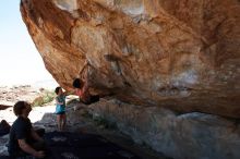 Bouldering in Hueco Tanks on 06/28/2019 with Blue Lizard Climbing and Yoga

Filename: SRM_20190628_1212390.jpg
Aperture: f/8.0
Shutter Speed: 1/400
Body: Canon EOS-1D Mark II
Lens: Canon EF 16-35mm f/2.8 L