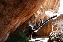 Bouldering in Hueco Tanks on 06/28/2019 with Blue Lizard Climbing and Yoga

Filename: SRM_20190628_1410200.jpg
Aperture: f/5.6
Shutter Speed: 1/320
Body: Canon EOS-1D Mark II
Lens: Canon EF 16-35mm f/2.8 L