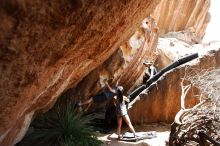 Bouldering in Hueco Tanks on 06/28/2019 with Blue Lizard Climbing and Yoga

Filename: SRM_20190628_1416070.jpg
Aperture: f/5.6
Shutter Speed: 1/320
Body: Canon EOS-1D Mark II
Lens: Canon EF 16-35mm f/2.8 L