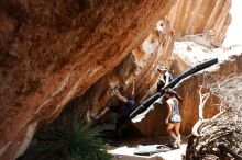 Bouldering in Hueco Tanks on 06/28/2019 with Blue Lizard Climbing and Yoga

Filename: SRM_20190628_1416120.jpg
Aperture: f/5.6
Shutter Speed: 1/320
Body: Canon EOS-1D Mark II
Lens: Canon EF 16-35mm f/2.8 L