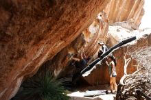 Bouldering in Hueco Tanks on 06/28/2019 with Blue Lizard Climbing and Yoga

Filename: SRM_20190628_1416150.jpg
Aperture: f/5.6
Shutter Speed: 1/320
Body: Canon EOS-1D Mark II
Lens: Canon EF 16-35mm f/2.8 L