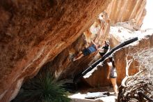 Bouldering in Hueco Tanks on 06/28/2019 with Blue Lizard Climbing and Yoga

Filename: SRM_20190628_1416360.jpg
Aperture: f/5.6
Shutter Speed: 1/320
Body: Canon EOS-1D Mark II
Lens: Canon EF 16-35mm f/2.8 L