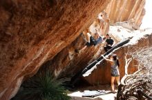 Bouldering in Hueco Tanks on 06/28/2019 with Blue Lizard Climbing and Yoga

Filename: SRM_20190628_1416470.jpg
Aperture: f/5.6
Shutter Speed: 1/320
Body: Canon EOS-1D Mark II
Lens: Canon EF 16-35mm f/2.8 L