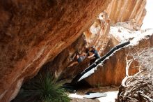 Bouldering in Hueco Tanks on 06/28/2019 with Blue Lizard Climbing and Yoga

Filename: SRM_20190628_1427380.jpg
Aperture: f/5.6
Shutter Speed: 1/400
Body: Canon EOS-1D Mark II
Lens: Canon EF 16-35mm f/2.8 L