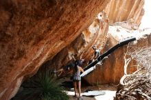 Bouldering in Hueco Tanks on 06/28/2019 with Blue Lizard Climbing and Yoga

Filename: SRM_20190628_1434510.jpg
Aperture: f/5.6
Shutter Speed: 1/320
Body: Canon EOS-1D Mark II
Lens: Canon EF 16-35mm f/2.8 L