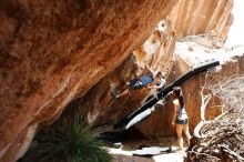 Bouldering in Hueco Tanks on 06/28/2019 with Blue Lizard Climbing and Yoga

Filename: SRM_20190628_1435190.jpg
Aperture: f/5.6
Shutter Speed: 1/320
Body: Canon EOS-1D Mark II
Lens: Canon EF 16-35mm f/2.8 L