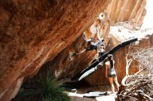 Bouldering in Hueco Tanks on 06/28/2019 with Blue Lizard Climbing and Yoga

Filename: SRM_20190628_1435350.jpg
Aperture: f/5.6
Shutter Speed: 1/320
Body: Canon EOS-1D Mark II
Lens: Canon EF 16-35mm f/2.8 L