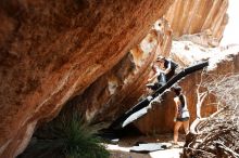 Bouldering in Hueco Tanks on 06/28/2019 with Blue Lizard Climbing and Yoga

Filename: SRM_20190628_1435510.jpg
Aperture: f/5.6
Shutter Speed: 1/400
Body: Canon EOS-1D Mark II
Lens: Canon EF 16-35mm f/2.8 L