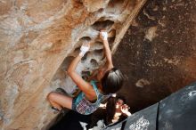 Bouldering in Hueco Tanks on 06/28/2019 with Blue Lizard Climbing and Yoga

Filename: SRM_20190628_1508370.jpg
Aperture: f/5.6
Shutter Speed: 1/500
Body: Canon EOS-1D Mark II
Lens: Canon EF 16-35mm f/2.8 L