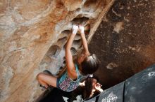 Bouldering in Hueco Tanks on 06/28/2019 with Blue Lizard Climbing and Yoga

Filename: SRM_20190628_1508371.jpg
Aperture: f/5.6
Shutter Speed: 1/500
Body: Canon EOS-1D Mark II
Lens: Canon EF 16-35mm f/2.8 L