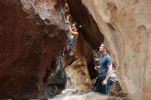 Bouldering in Hueco Tanks on 06/28/2019 with Blue Lizard Climbing and Yoga

Filename: SRM_20190628_1644370.jpg
Aperture: f/3.2
Shutter Speed: 1/125
Body: Canon EOS-1D Mark II
Lens: Canon EF 50mm f/1.8 II