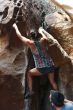 Bouldering in Hueco Tanks on 06/28/2019 with Blue Lizard Climbing and Yoga

Filename: SRM_20190628_1645570.jpg
Aperture: f/3.2
Shutter Speed: 1/125
Body: Canon EOS-1D Mark II
Lens: Canon EF 50mm f/1.8 II