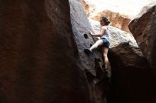 Bouldering in Hueco Tanks on 06/28/2019 with Blue Lizard Climbing and Yoga

Filename: SRM_20190628_1646250.jpg
Aperture: f/3.2
Shutter Speed: 1/640
Body: Canon EOS-1D Mark II
Lens: Canon EF 50mm f/1.8 II