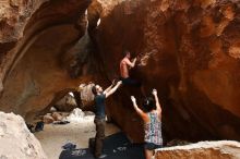 Bouldering in Hueco Tanks on 06/28/2019 with Blue Lizard Climbing and Yoga

Filename: SRM_20190628_1718420.jpg
Aperture: f/5.0
Shutter Speed: 1/200
Body: Canon EOS-1D Mark II
Lens: Canon EF 16-35mm f/2.8 L